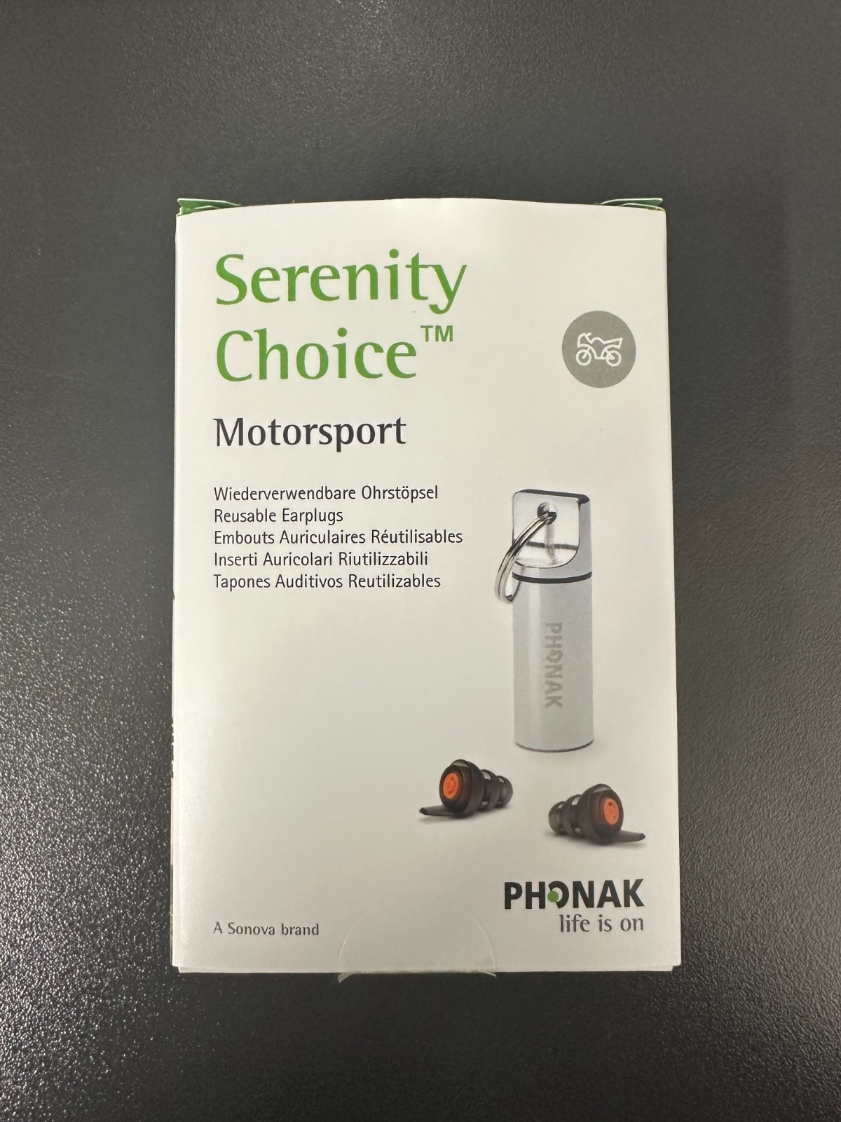Phonak Serenity Choice Motorsports K125 Reusable Earplugs Hearing Protection USA