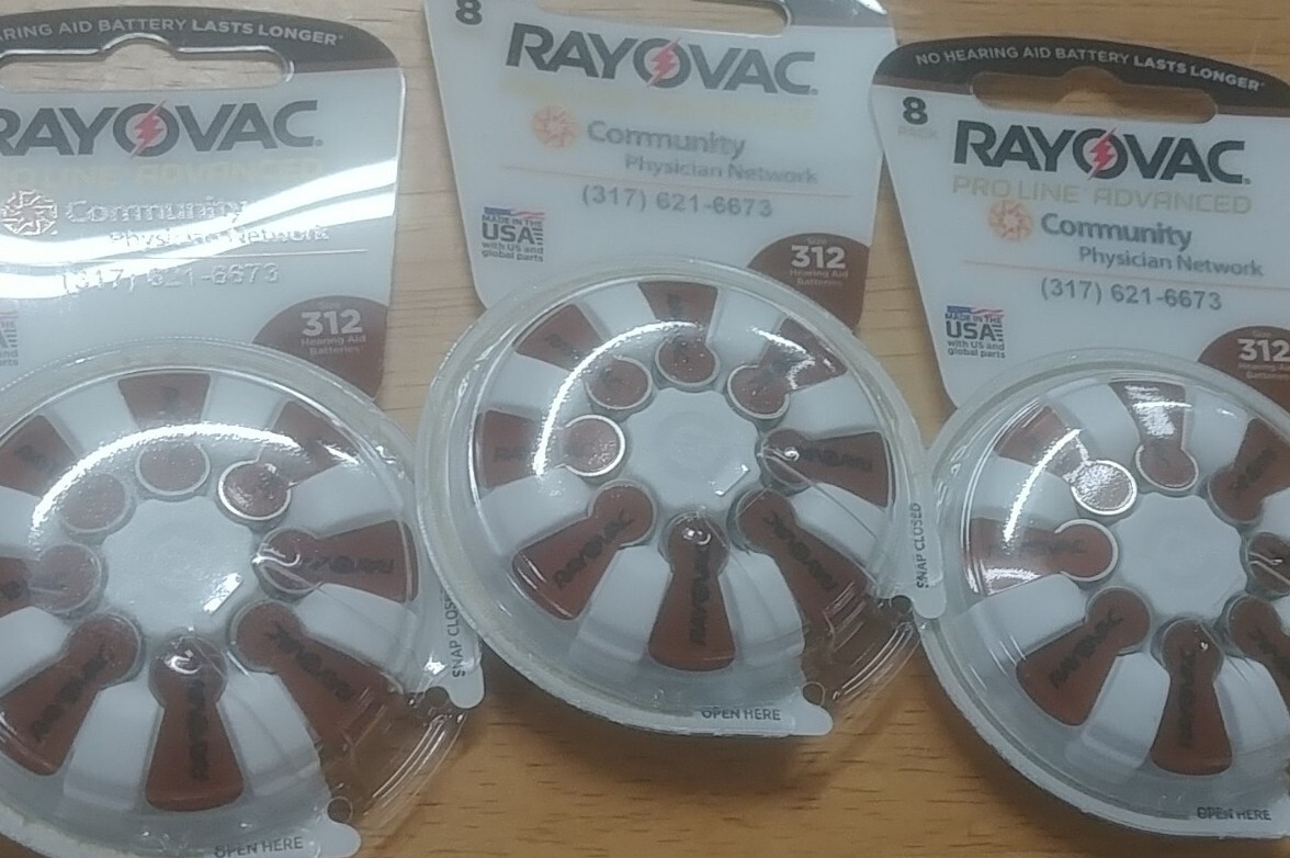LOT OF 24 (3 8 PACKS) Genuine RAYOVAC hearing aid batteries siz 312 EXP 2024