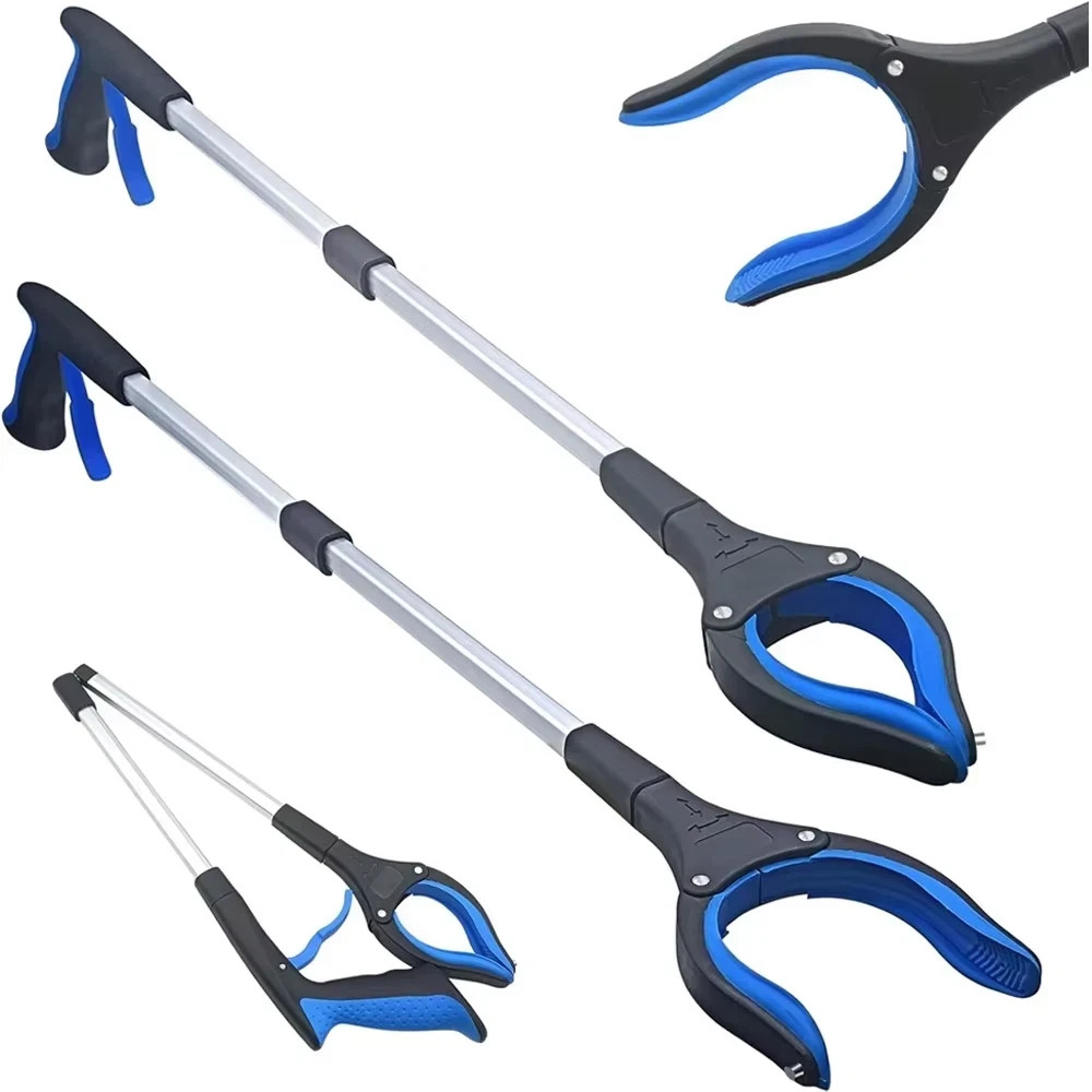 32” Grabber Pick Up Reaching Tool Hand Grip Reacher Heavy Duty Aid Trash Cans