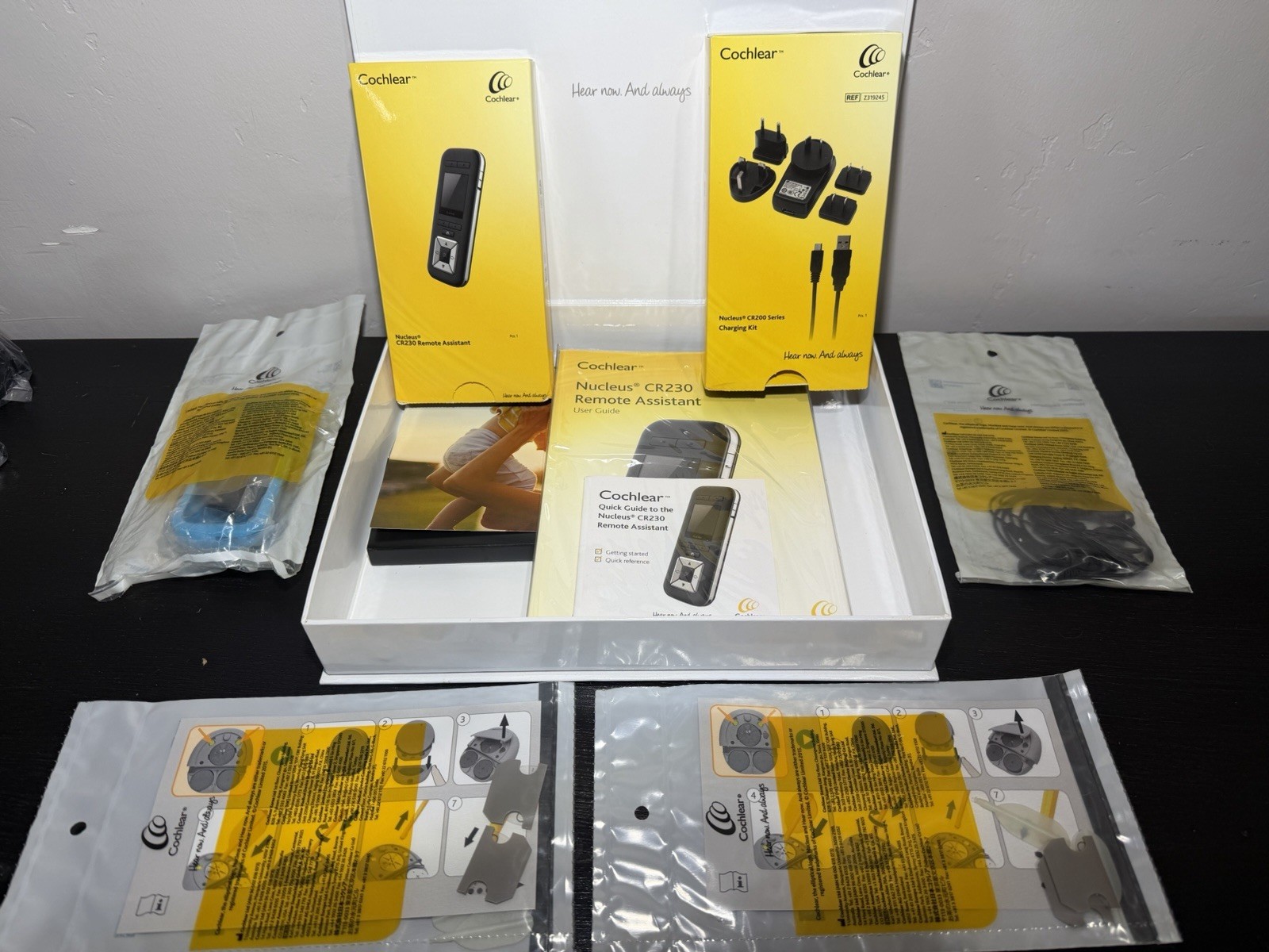 COCHLEAR LOT! Nucleus CR230 Remote Assistant + CR200 Series Charging Kit + MORE!