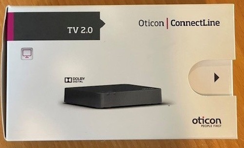 Oticon ConnectLine TV 2.0 Hearing Aid TV Adapter Complete w/ Cables and Manual