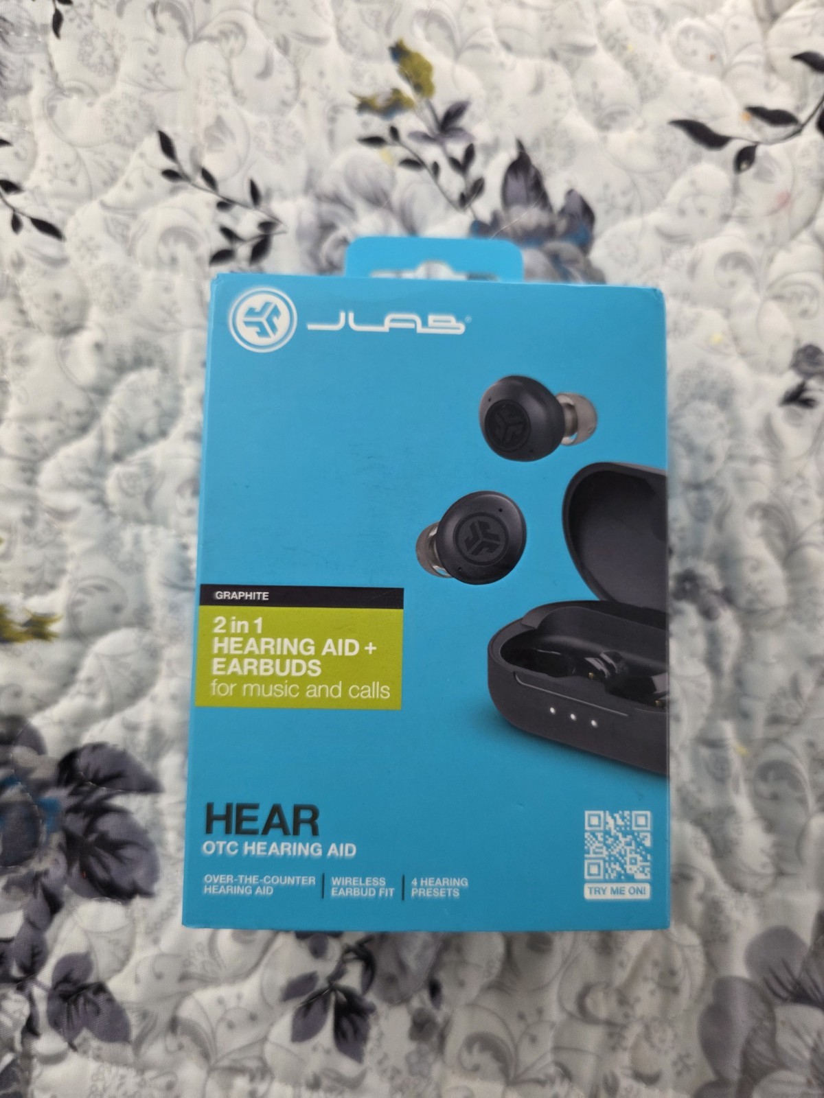 Hearing Aids JLab Hear OTC & Bluetooth Earbuds, 4 Presets Modes, Rechargeable