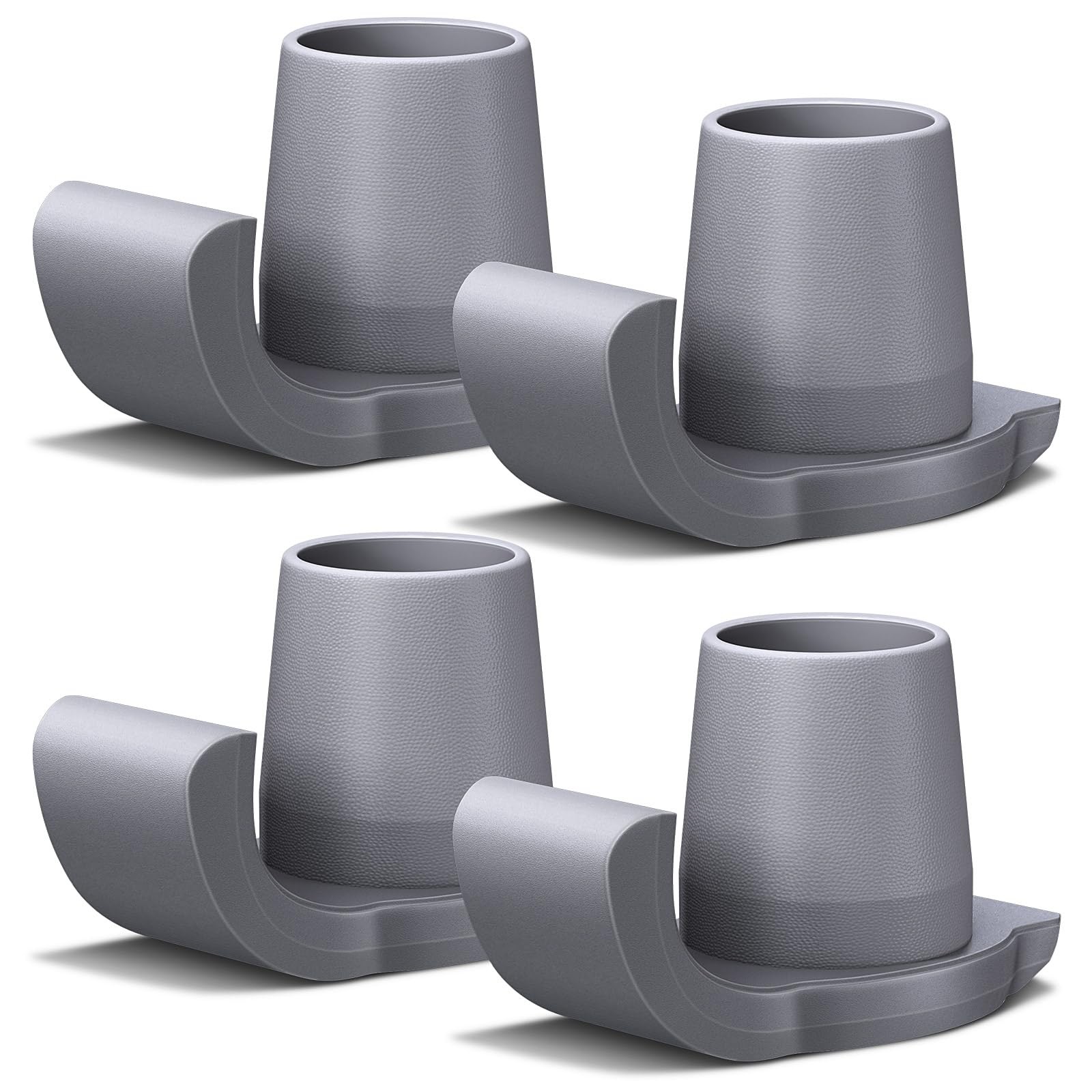 HOIGRBOM Walker Ski Glides, 4 Pack 1-1/8 inch Universal Fit Grey