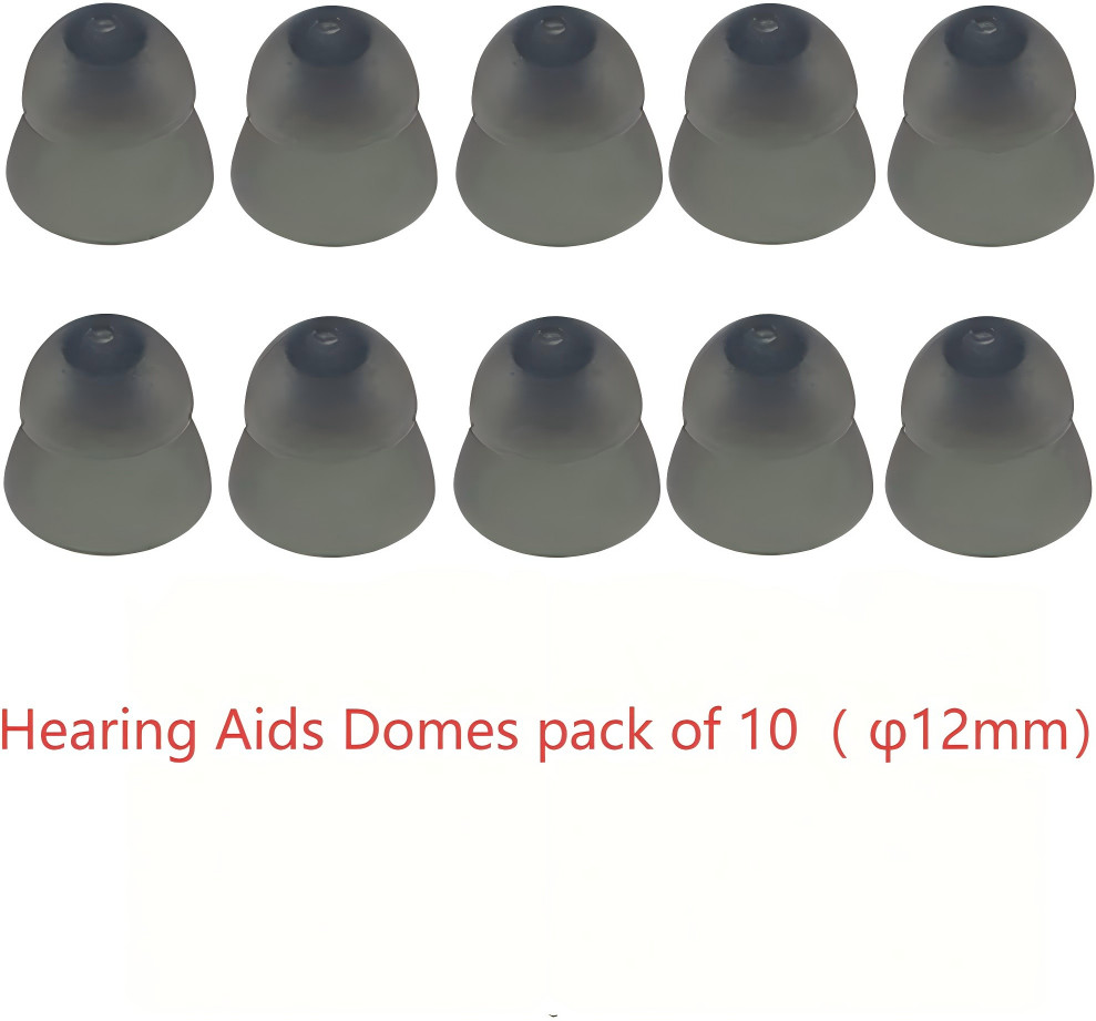 Closed Hearing Aid Domes (Pack of 10) φ12MM Fit RIC RITE Comfort Ear Buds