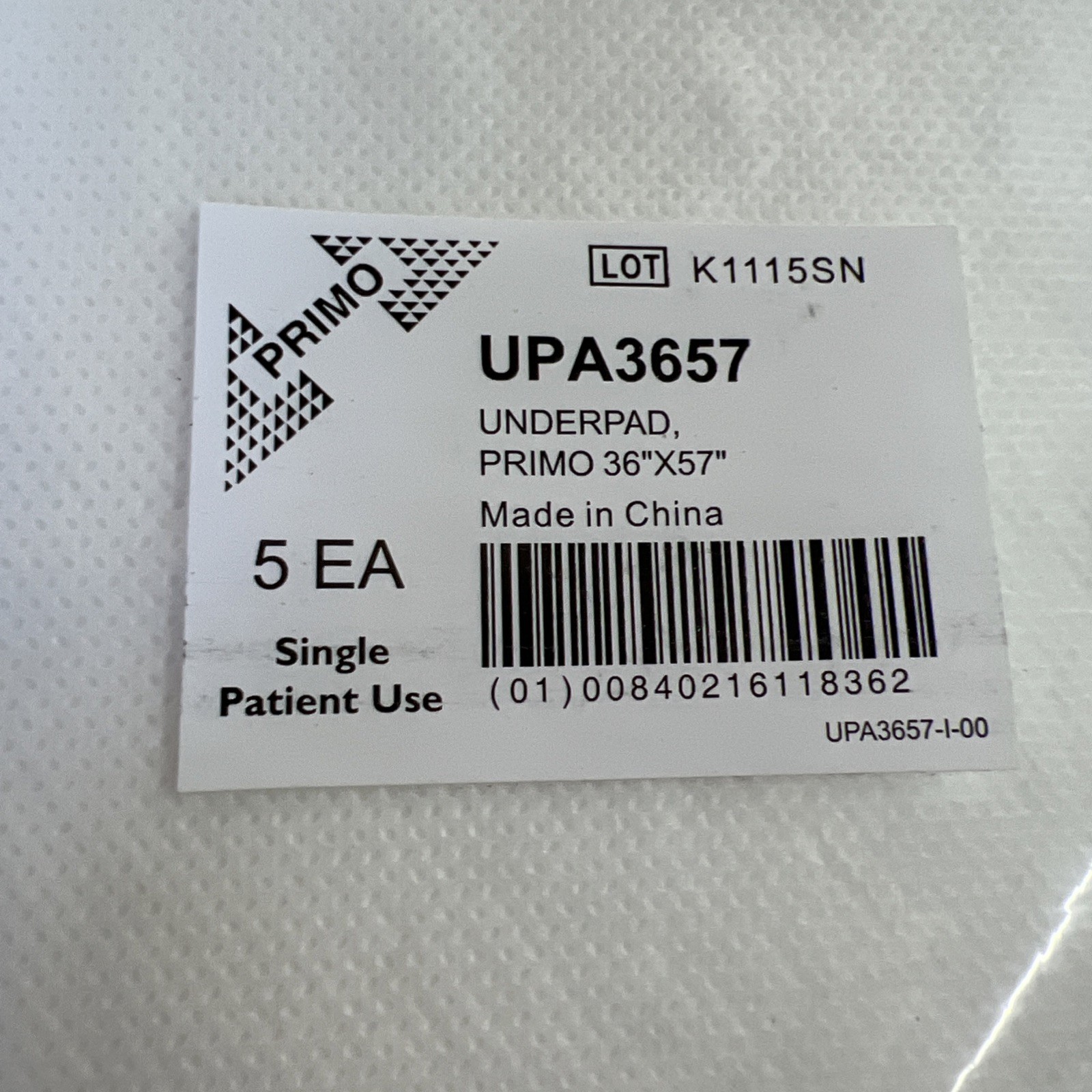 Full Case Of 25 Primo Maximum Absorbency Underpads 36”x57” UPA3657