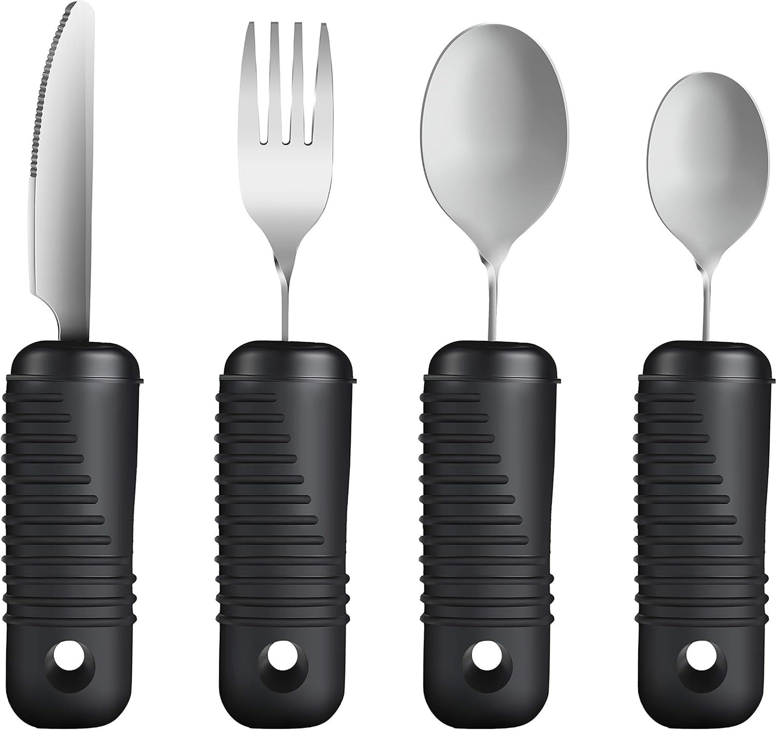 Adaptive Utensils Bendable Fork Teaspoon Tablespoon Knife Set for Elderly