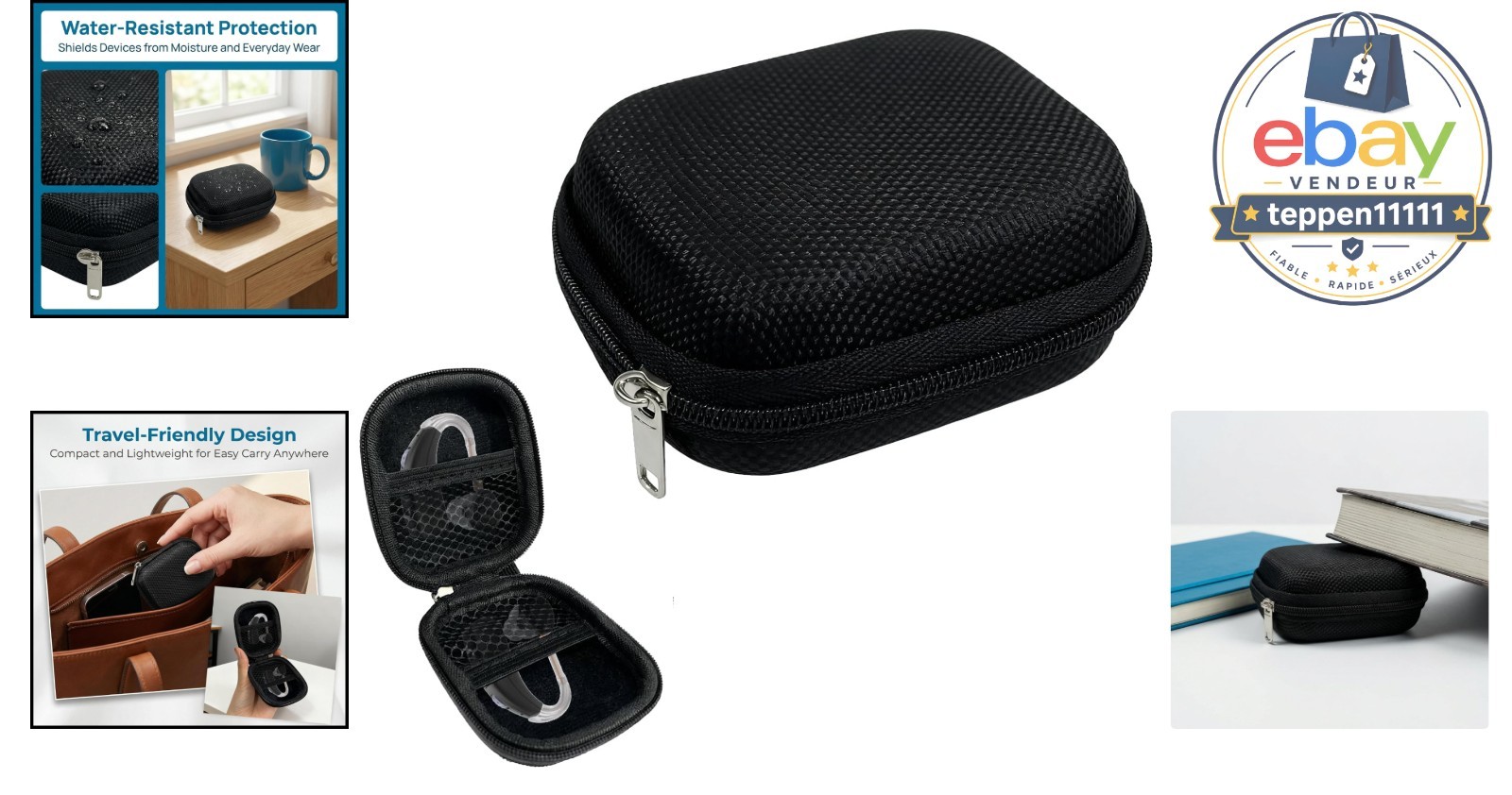 Hearing Aid Case Hard Carrying Pocket Small Waterproof Pouch