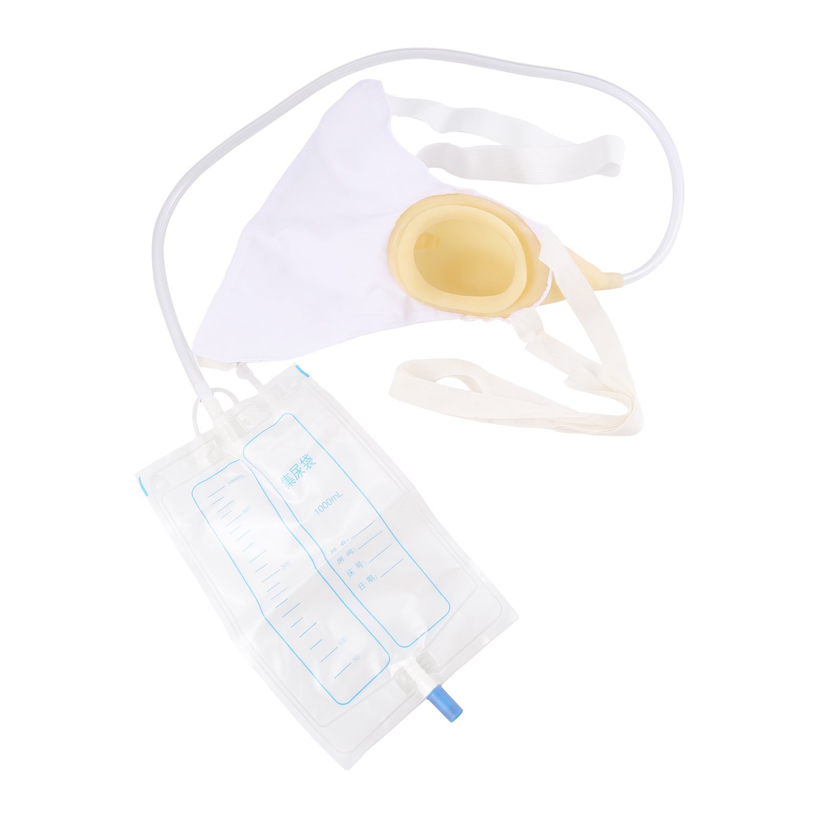 Female 1000ml Portable Wearable Urinal Urine Bag Collector Toilet Travel Pee Bag