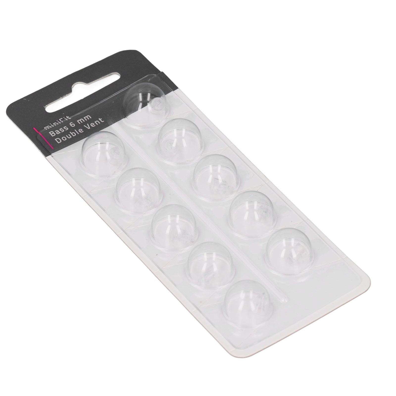 10pcs Double Vent Bass Domes For MiniFit Comfortable Soft Silicone NEW