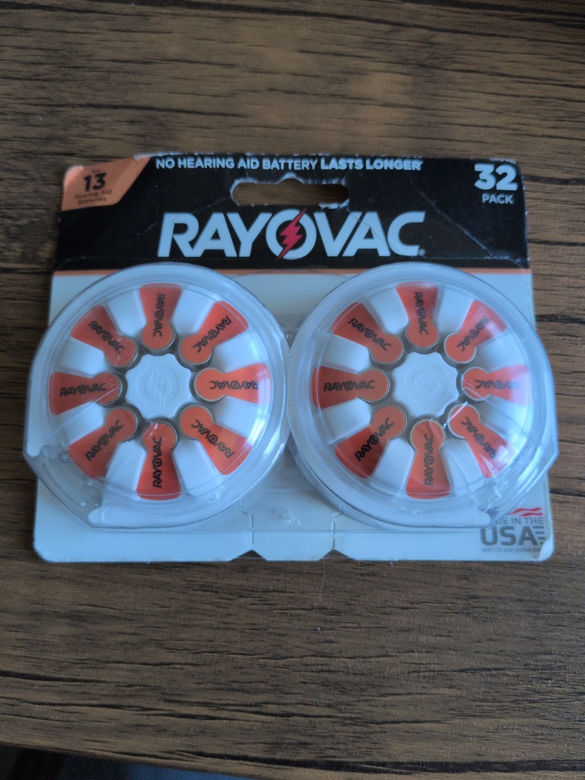 Rayovac Size 13 Hearing Aid Batteries 64 Count 2x 32-Pack Zinc Exp 12/28 & 5/27