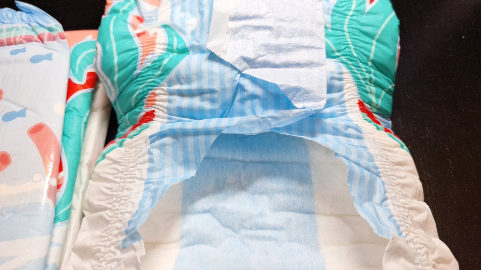 Kiddo Sea Friends Pack of 2 Adult Abdl Plastic Backed Diapers Size Medium