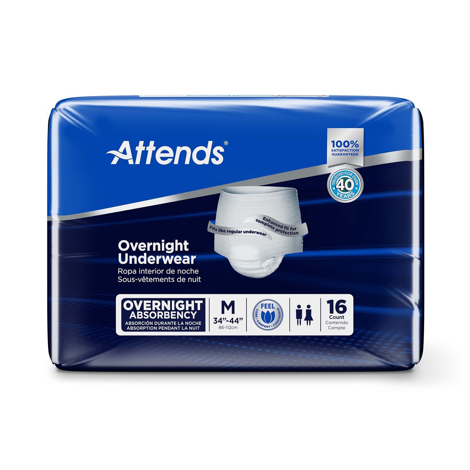 Attends Disposable Underwear Medium Severe 16 Ct