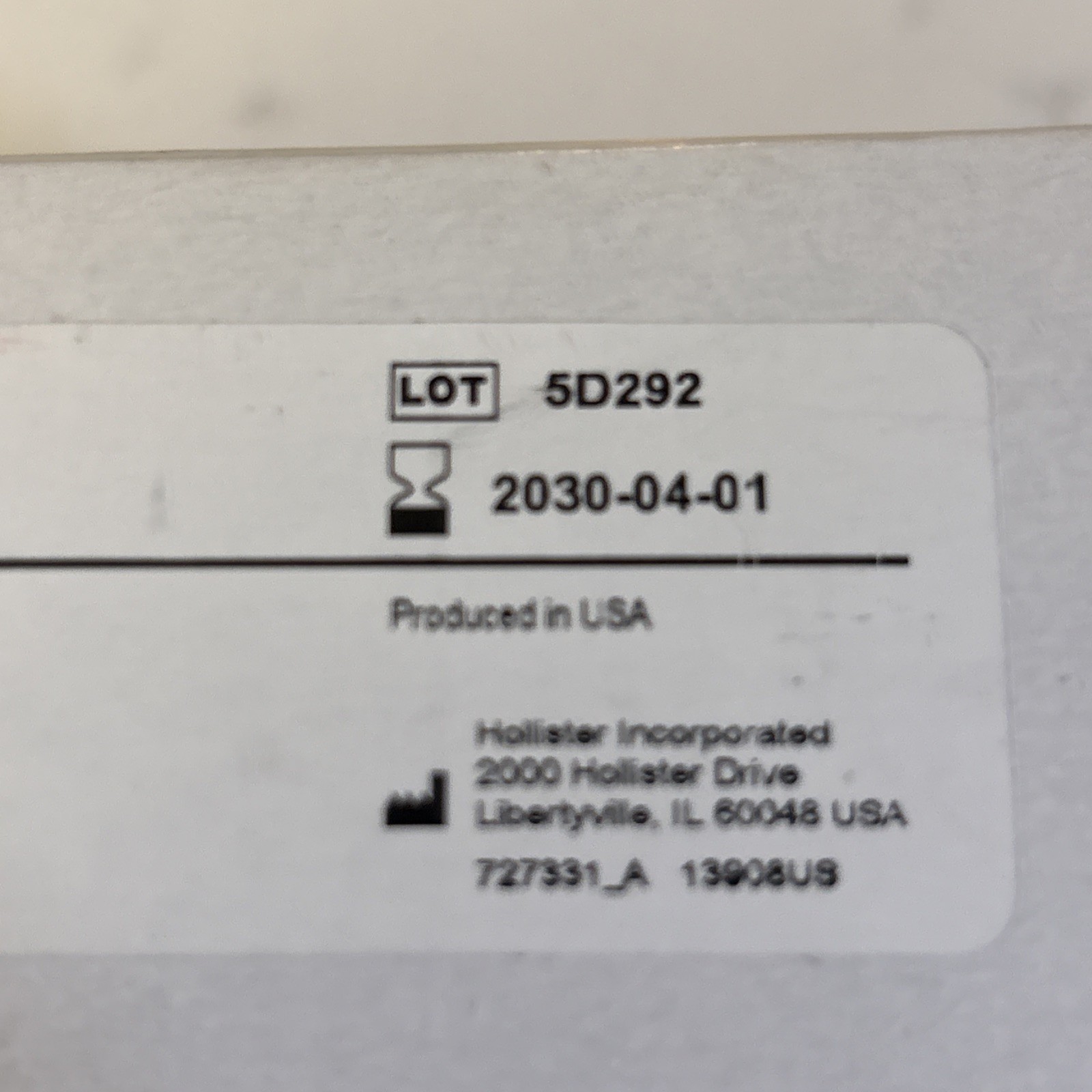 4 Hollister 13908 Ostomy Skin Barrier , Exp 4/2030