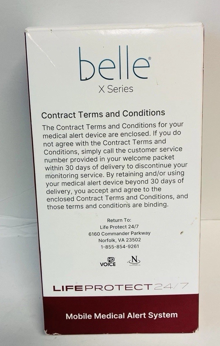 Belle X Series Mobile Medical Alert System Verizon LTE Complete In Box New
