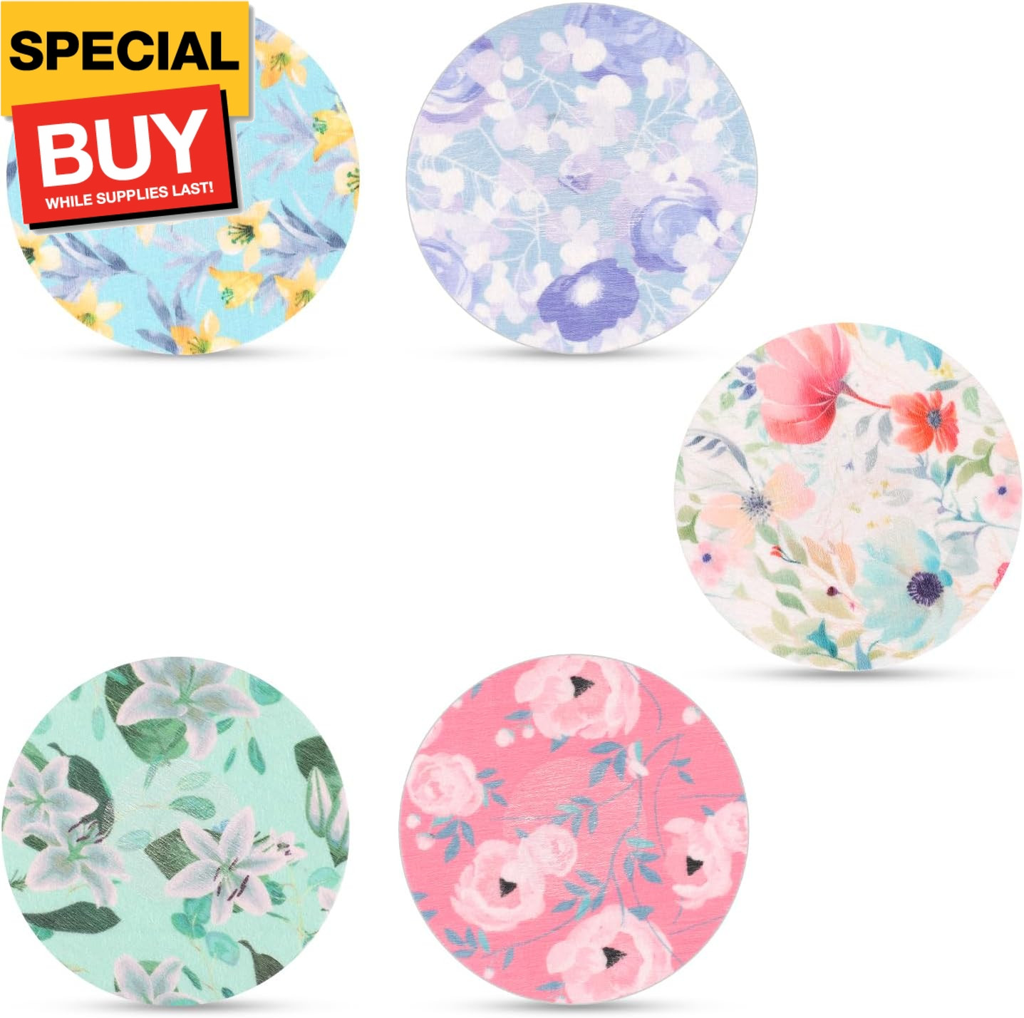 25pcs Sensor Covers for Libre 2/3, Waterproof Adhesive Patches CGM Tape Floral P