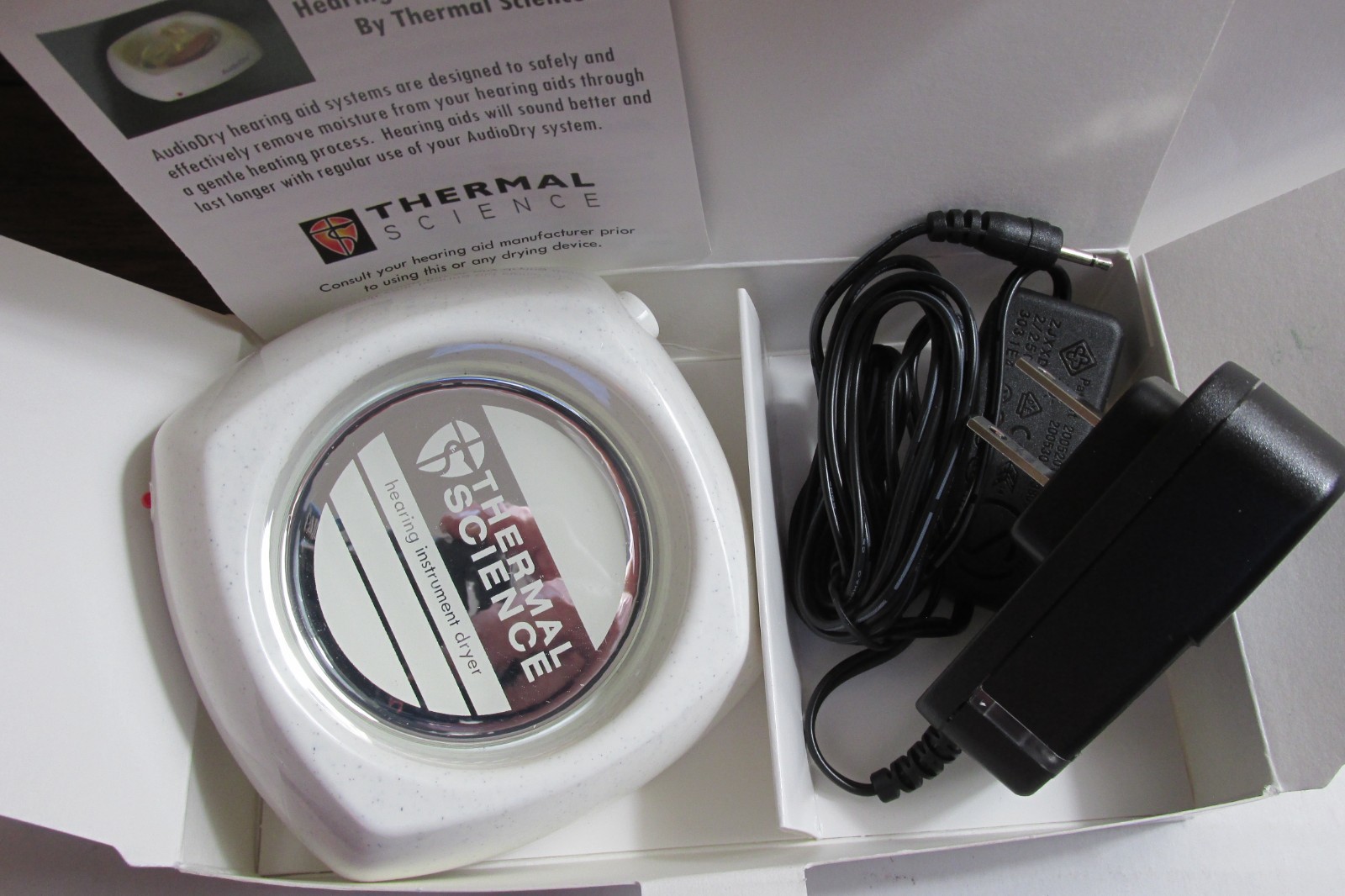 Thermal Science Audio Dry Hearing Aid Instrument Dryer W/ AC Adapter Free Ship