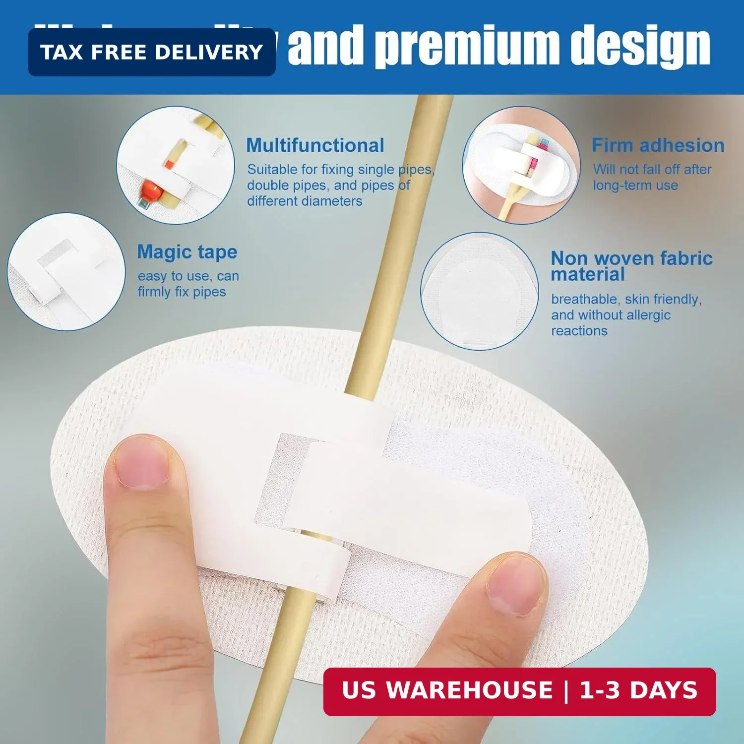 Catheter Stabilization Devices – 8 PCS Self-High Adhesive Catheter Holder, Cathe