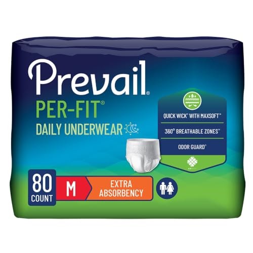 Prevail Per-Fit Daily Protective Underwear Medium 80 Count