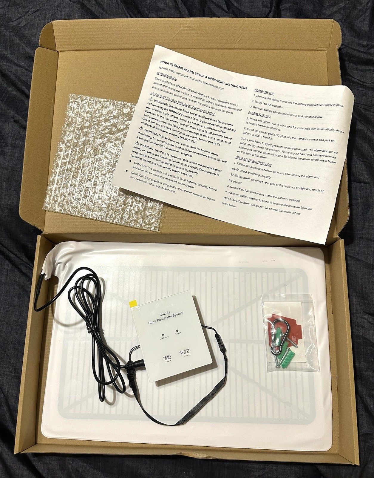 NEW briidea Wireless Chair Alarm for Elderly Dementia Patients – Fall Prevention