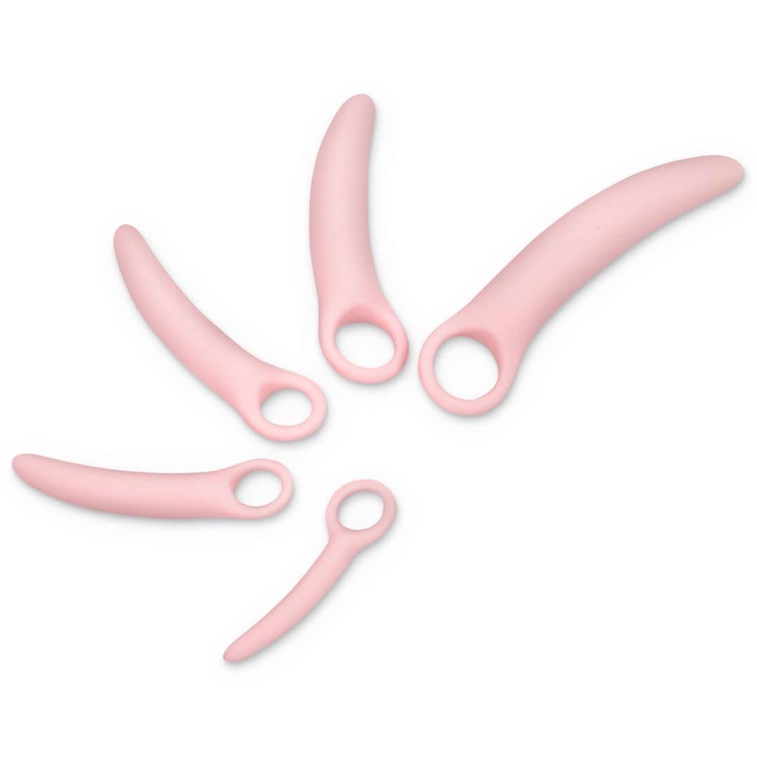 Lyniya 5-Pack Silicone Pelvic Floor Muscle Dilator Trainer Set for Women （Lar…