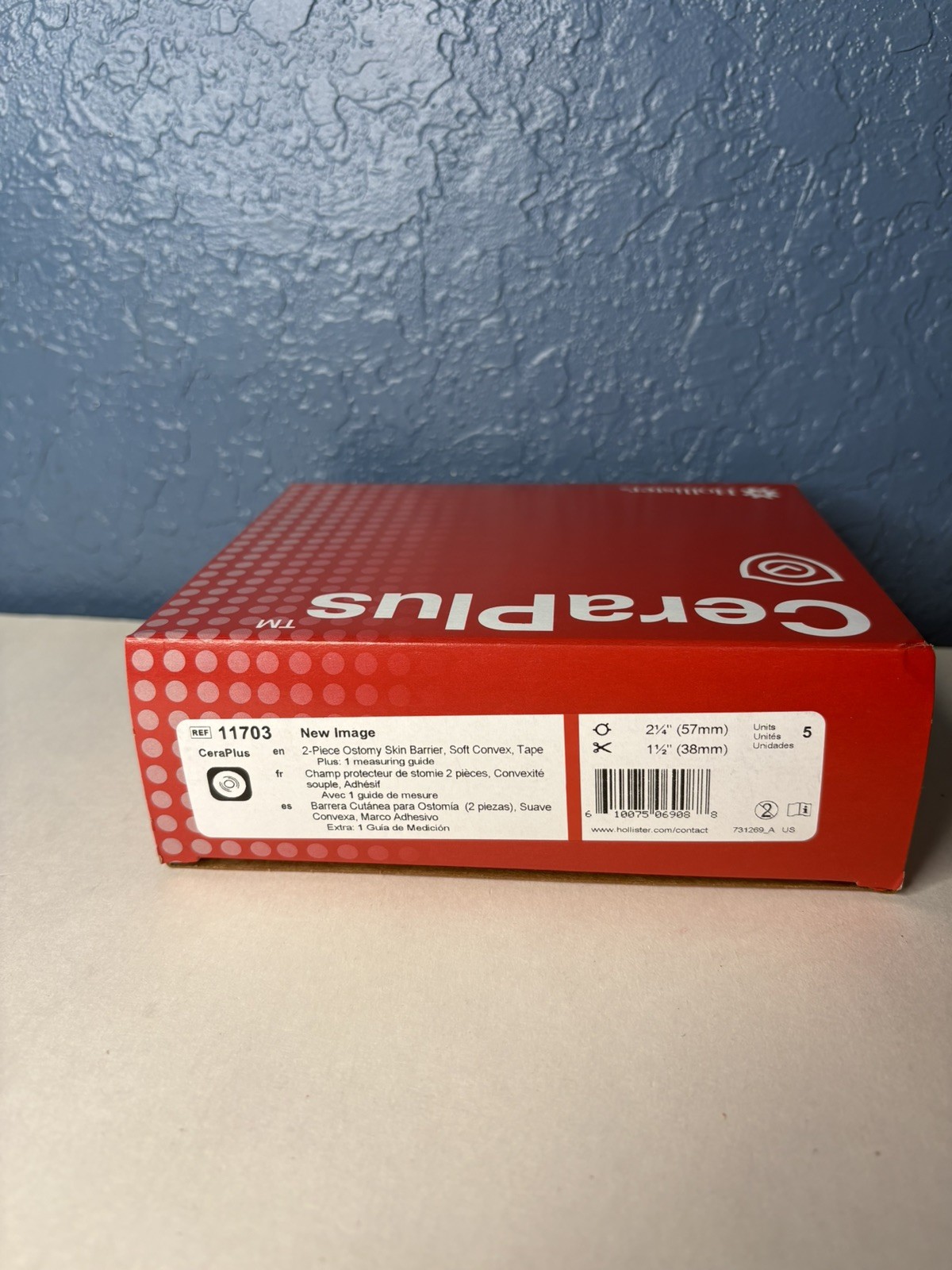 Hollister 11703 New Image Skin Barrier Flange 2-1/4 Pack of 5 Exp 2031