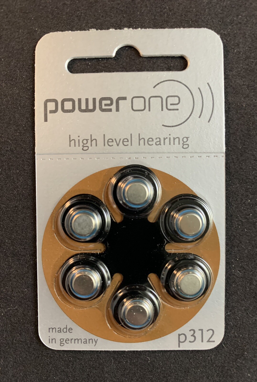 Power One Zinc Air High Level Hearing Aid p312 Batteries – Made in Germany
