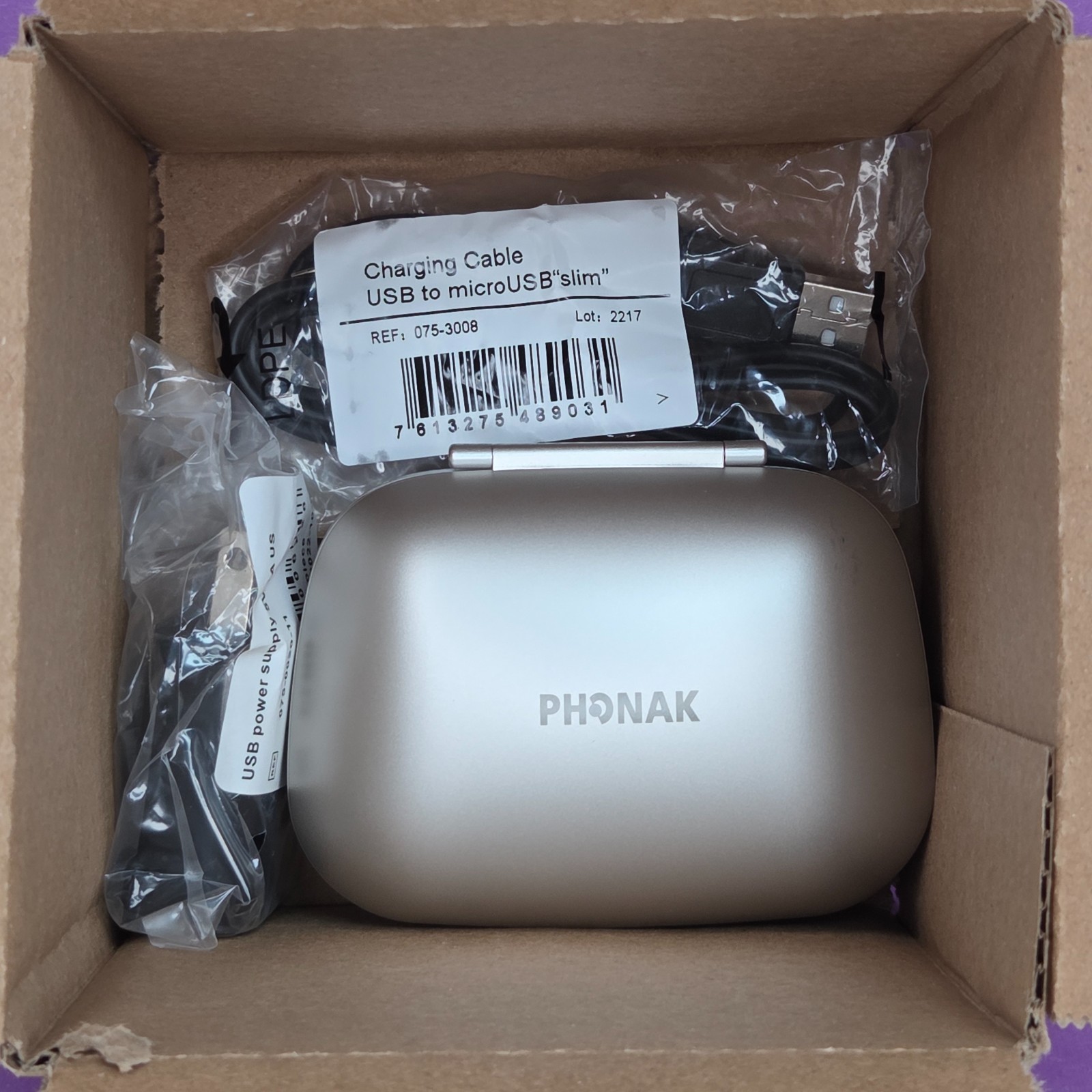 Phonak Charger Case Combi 2 Sonova AG 2024 Model Open Box Great Buy!