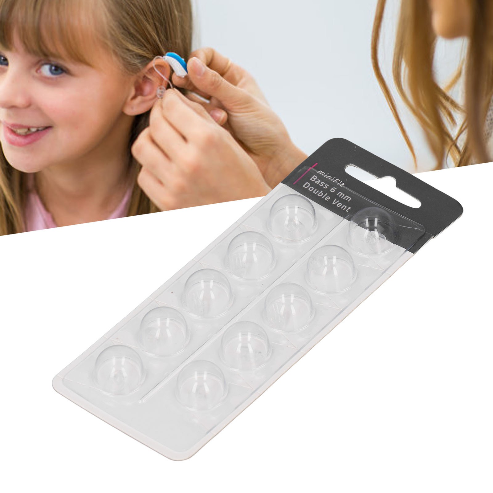 10pcs Double Vent Bass Domes For MiniFit Comfortable Soft Silicone NEW