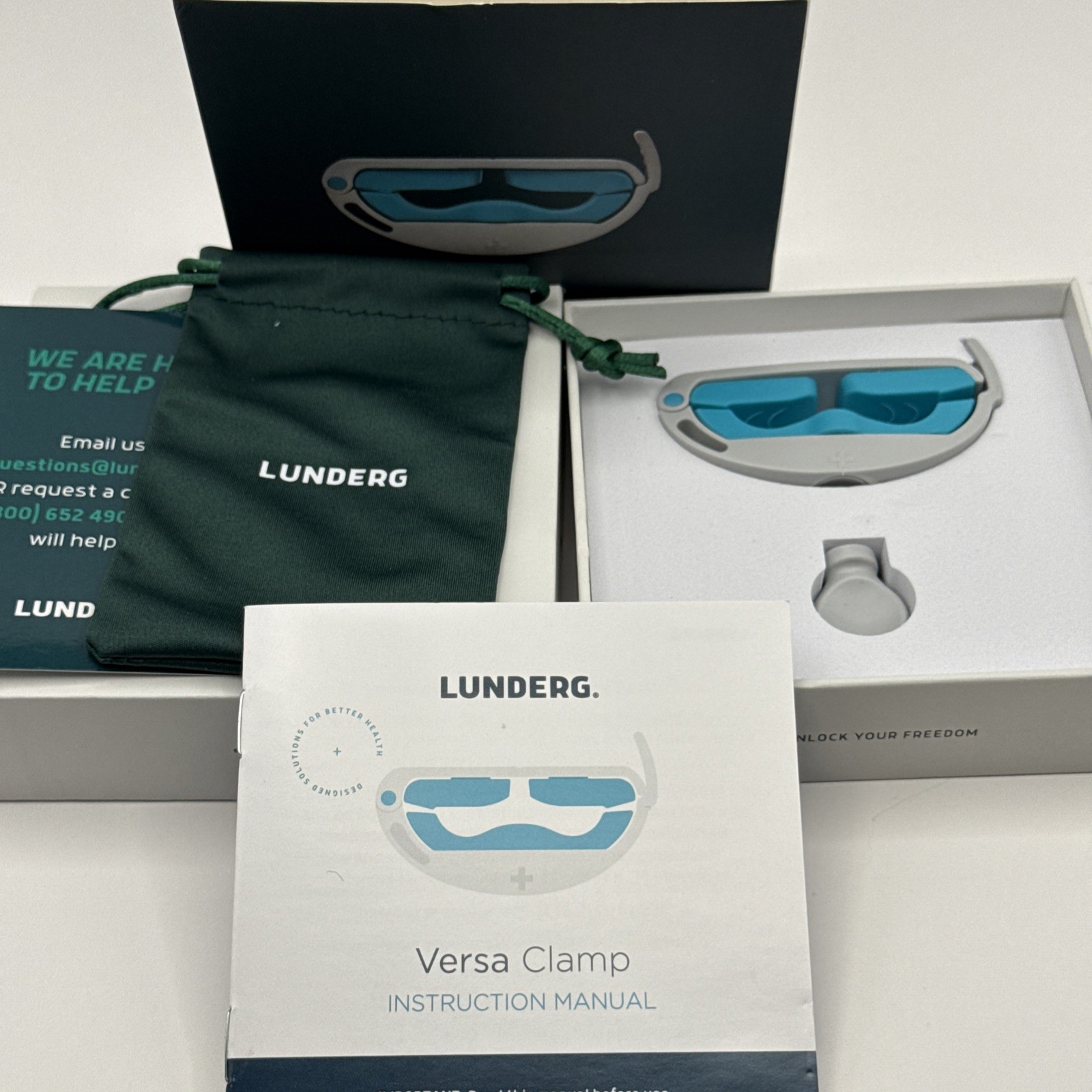 Lunderg Versa Clamp Comfortable Urinary Incontinence Adjustable Open Box