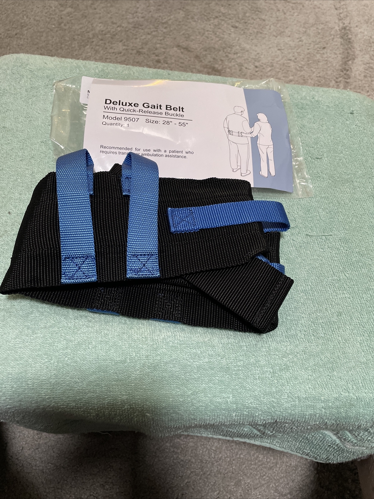 NYOrtho Transfer Gait Belt With 6 Handles Quick Release Buckle New Free Shipping