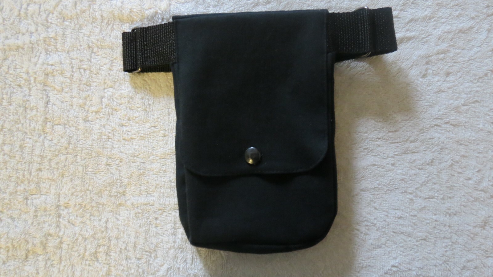 Ostomy Buddy Canada Hand Made Support Pouch BLACK TWILL for Ostomy Applications