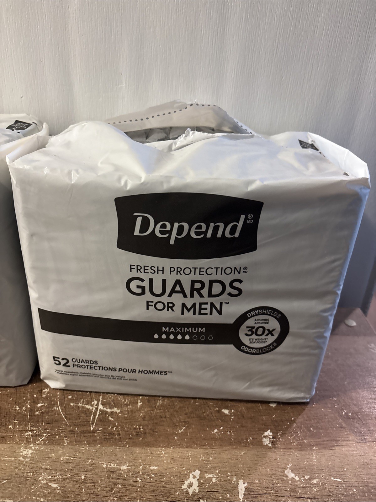 2 Pack Depend Fresh Protection Guards for Men Maximum Absorbency – 104 Total