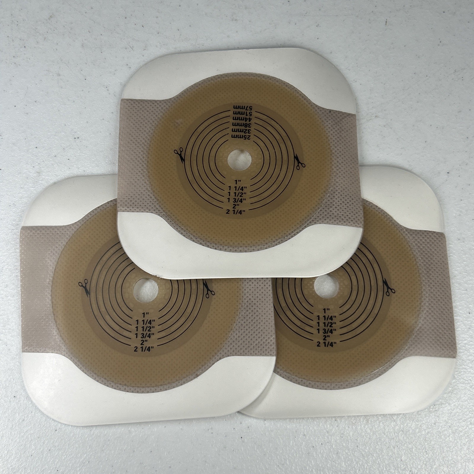 Ostomy Barrier Wafer Skin Barrier Ring Stoma Adhesive Flange 1”/ 2-1/4”
