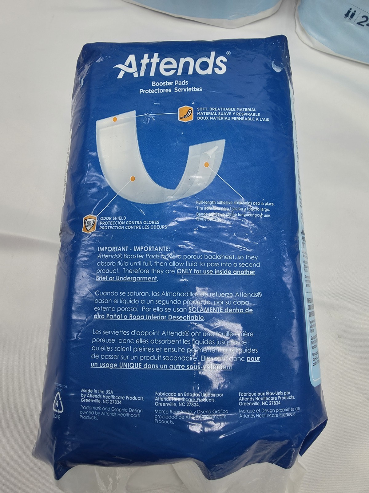 Attends Unisex Booster Pad Ultra Thin 3.5 x 11″ BST0192 3 package 24