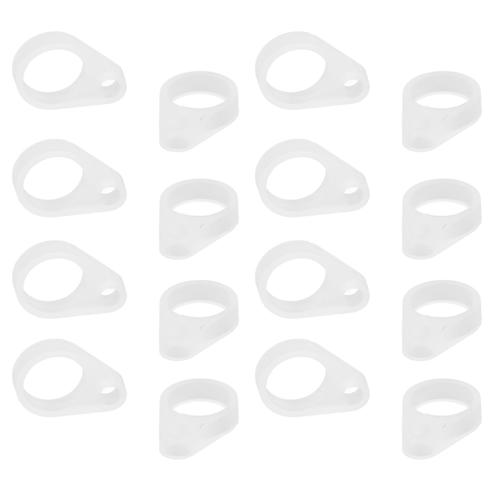 50Pcs Hearing Aid Silicone Loop Flexible Replacement Hearing Aid Clip Adaptor S