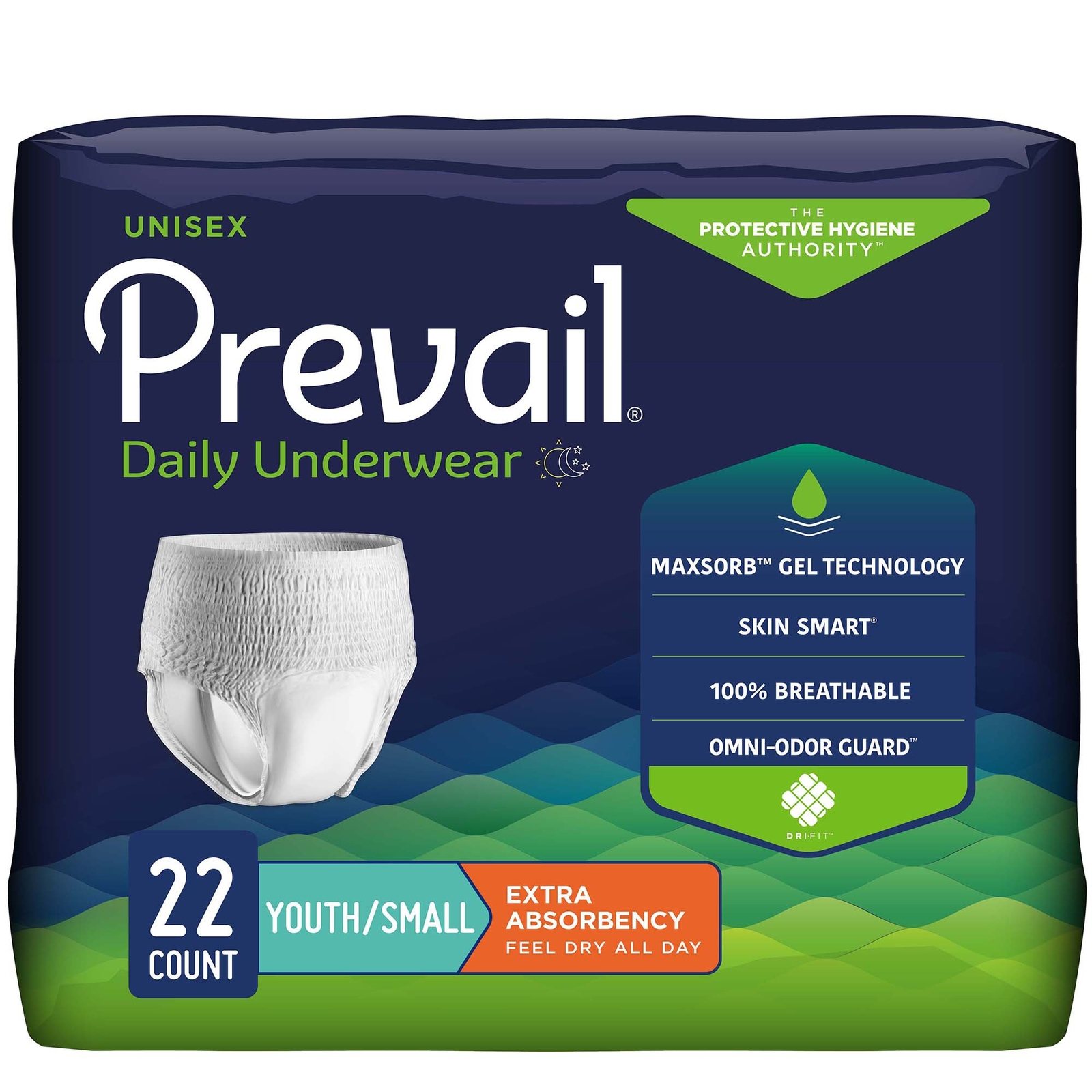 Prevail Daily Disposable Underwear Small Extra 88 Ct