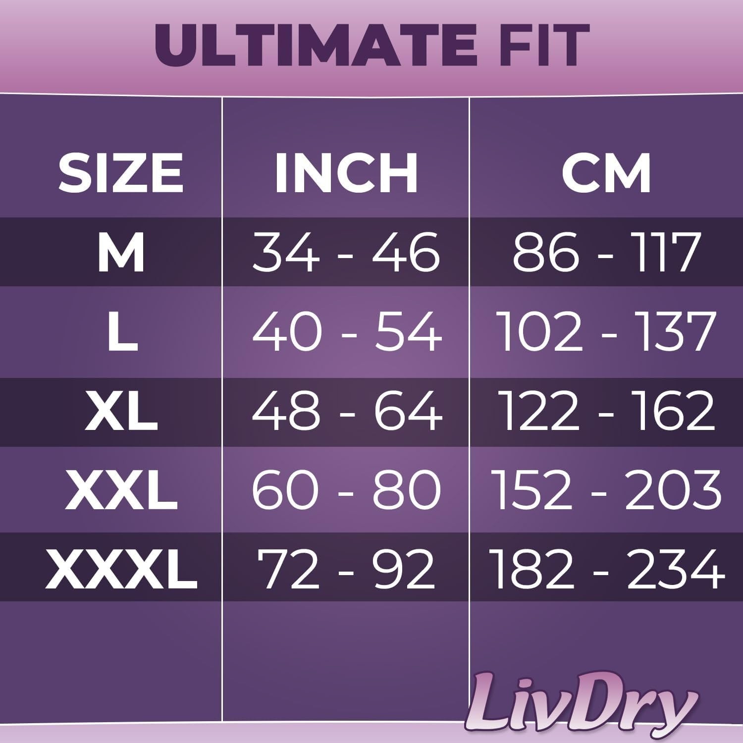 Livdry L Adult Diapers Women Overnight Max Absorbency 15 Count