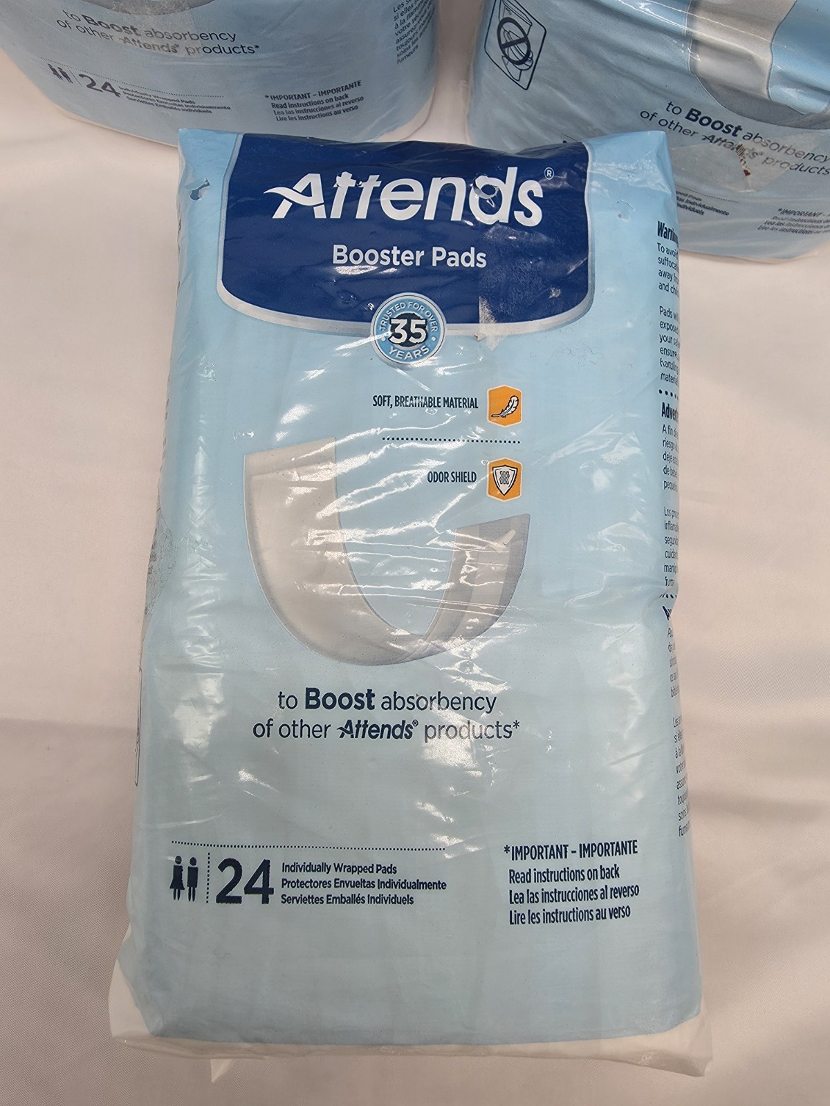 Attends Unisex Booster Pad Ultra Thin 3.5 x 11″ BST0192 3 package 24