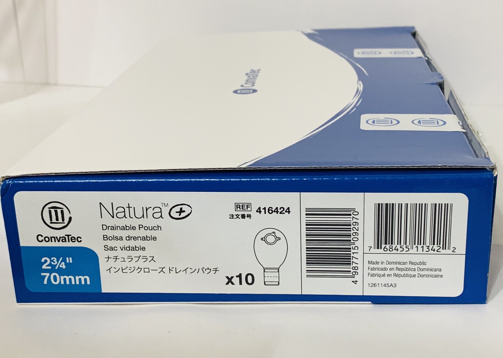 ConvaTec 416424 Natura 2-3/4″ Drainable Pouch Transparent 1BX/10EA