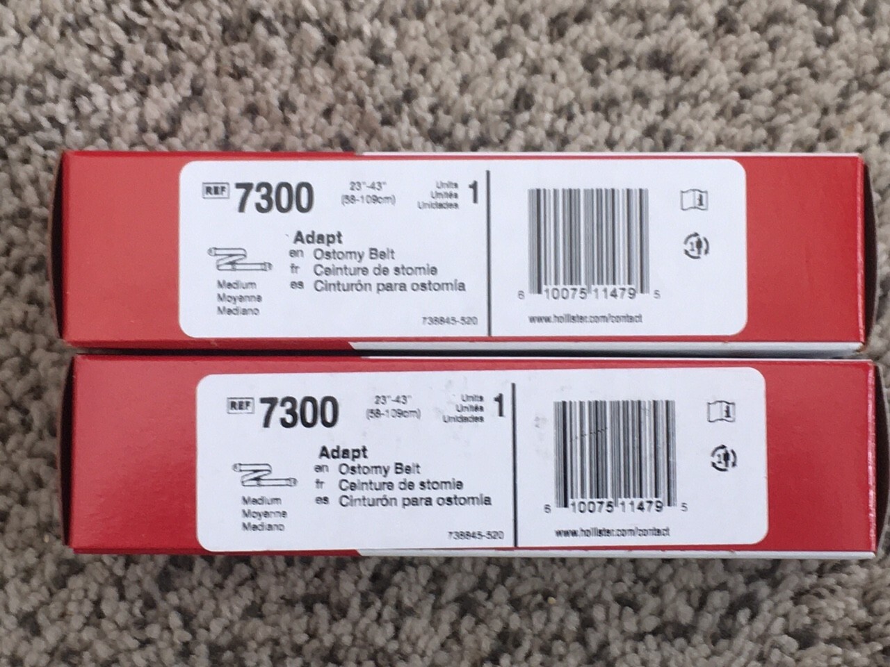Adapt 7300 Ostomy Belt – (2) New in Box & (1) No Box