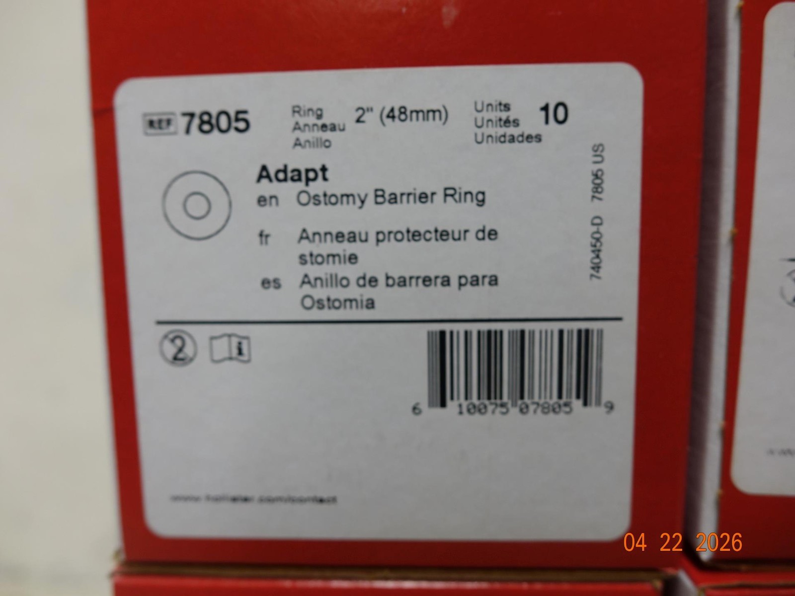 SIX Boxes Hollister 7805 Adapt Barrier Rings ~ FREE SHIPPING