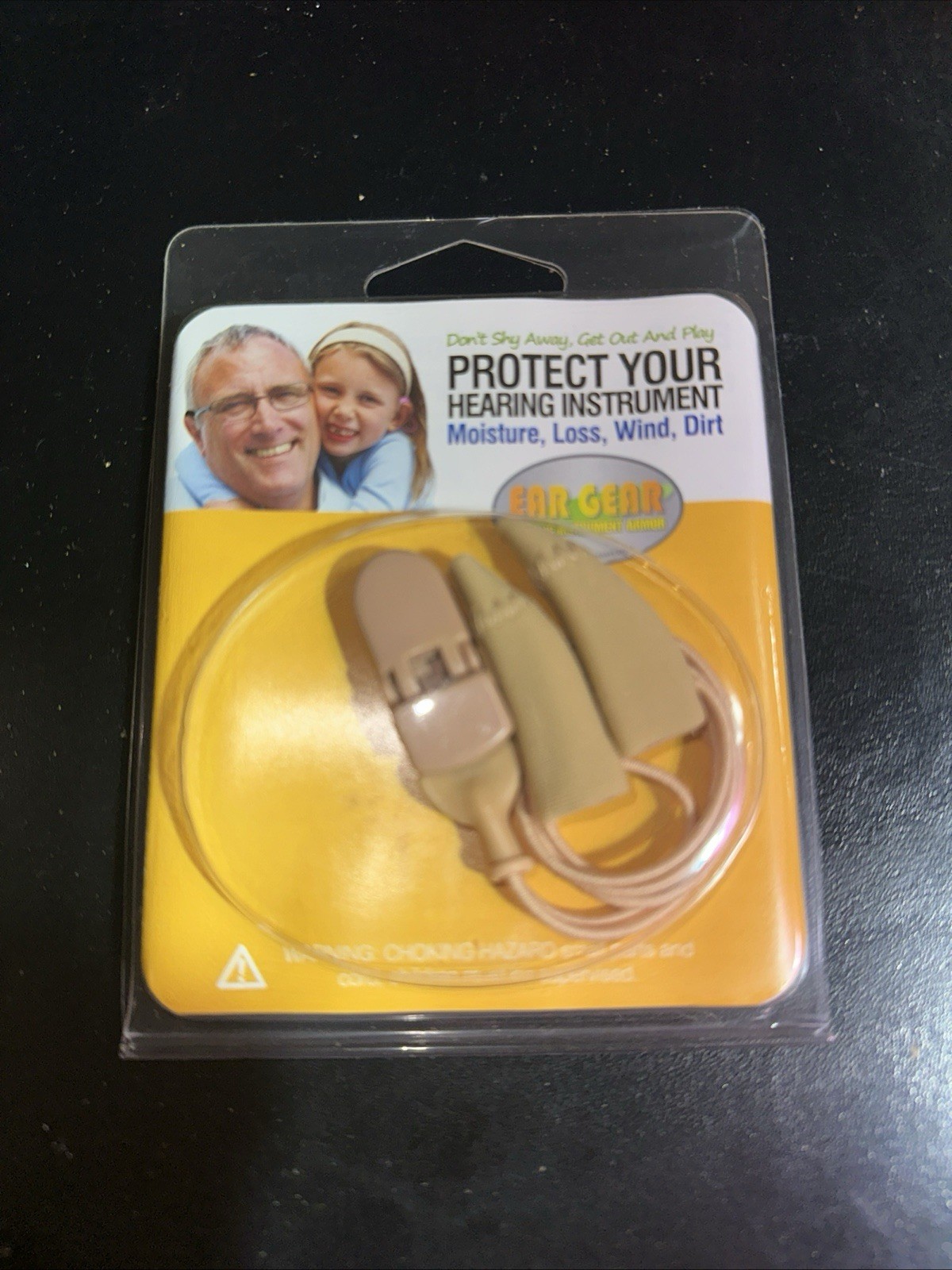 Ear Gear Mini Hearing Aid Comfort, Protection and Security Clip, Beige