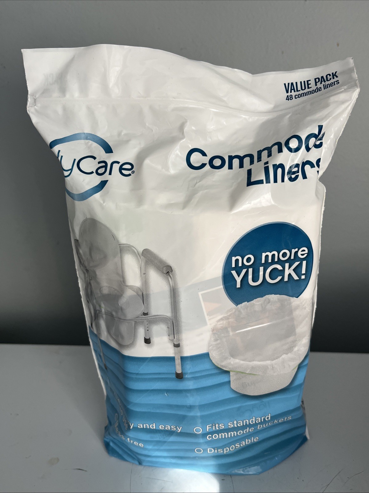 Tidy Care Commode Liners 3 Packs 144 Liners