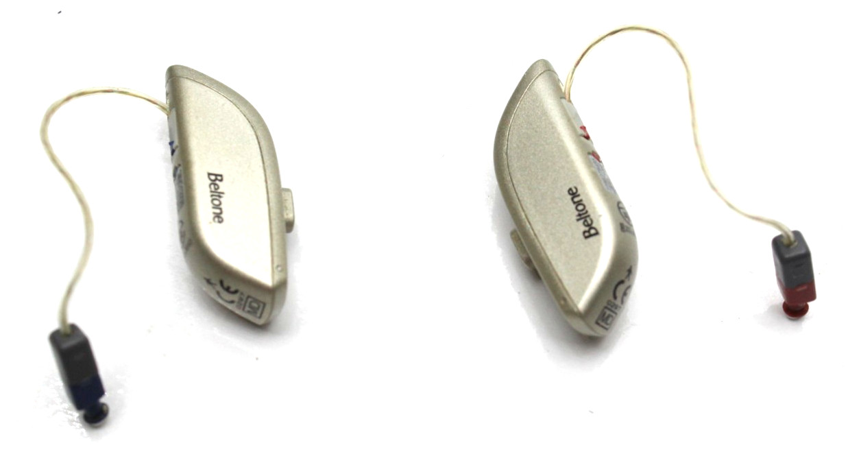 Beltone CAR46A Rechargeable RIE Digital Hearing Aid Bluetooth FCC X26CAR46A
