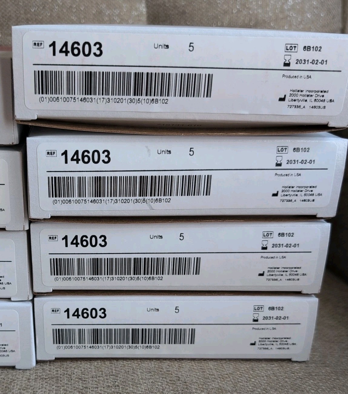 10 (2 boxes of 5) Hollister 14603 New Image Skin Barrier Expiration 2031