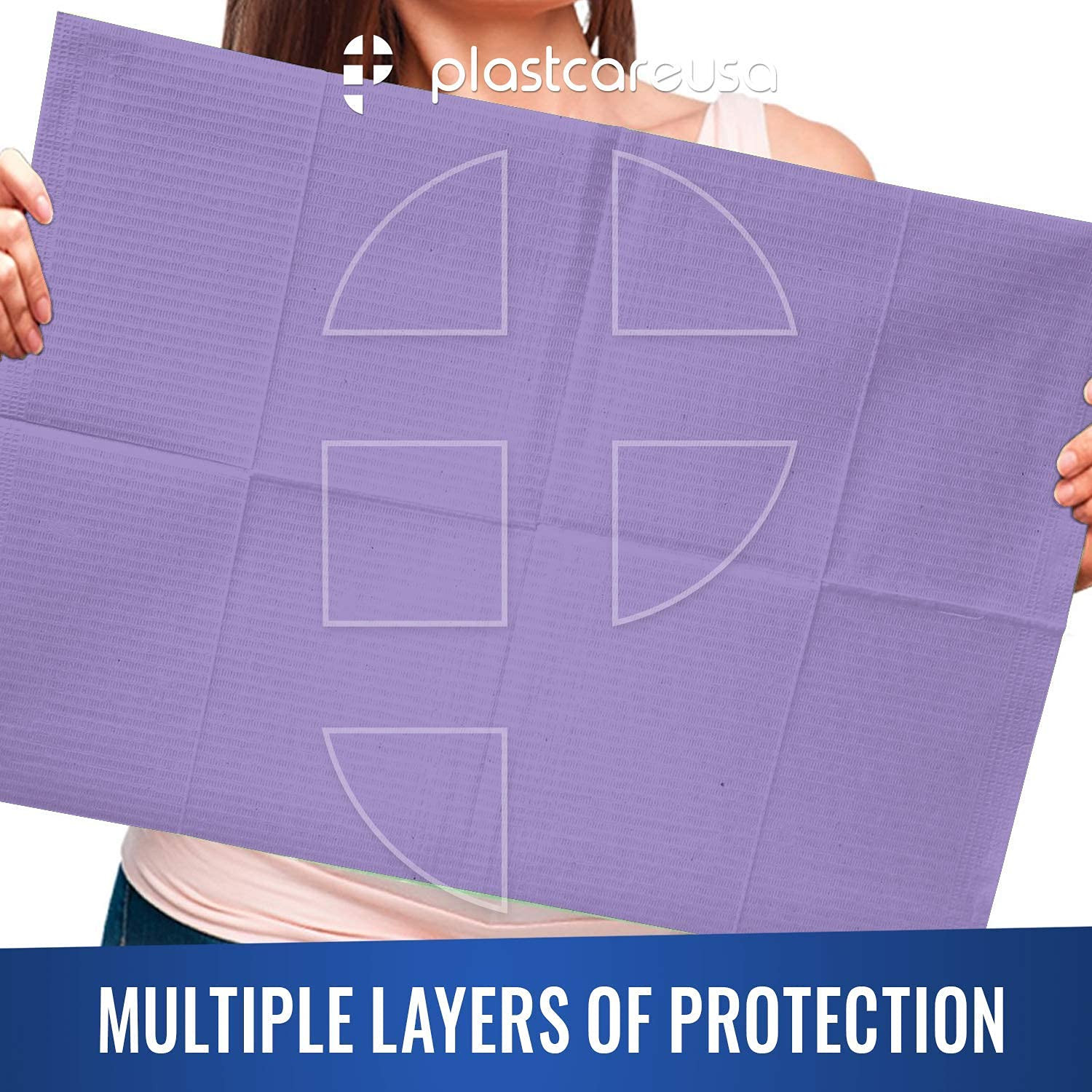 Disposable Dental Bibs 13″X18″ – 3 Ply Waterproof Tattoo Bib Sheet for Patients