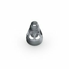 50-Pack of SMALL OPEN Hearing Aid Domes for Phonak – smokey color by Hearing