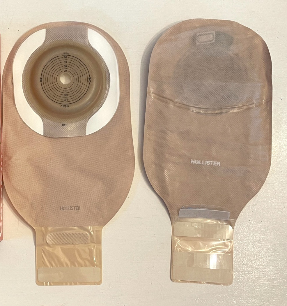 Hollister 89111 CeraPlus Convex 1-Piece Drainable 2″ Beige Ostomy Pouch 6 pc LOT