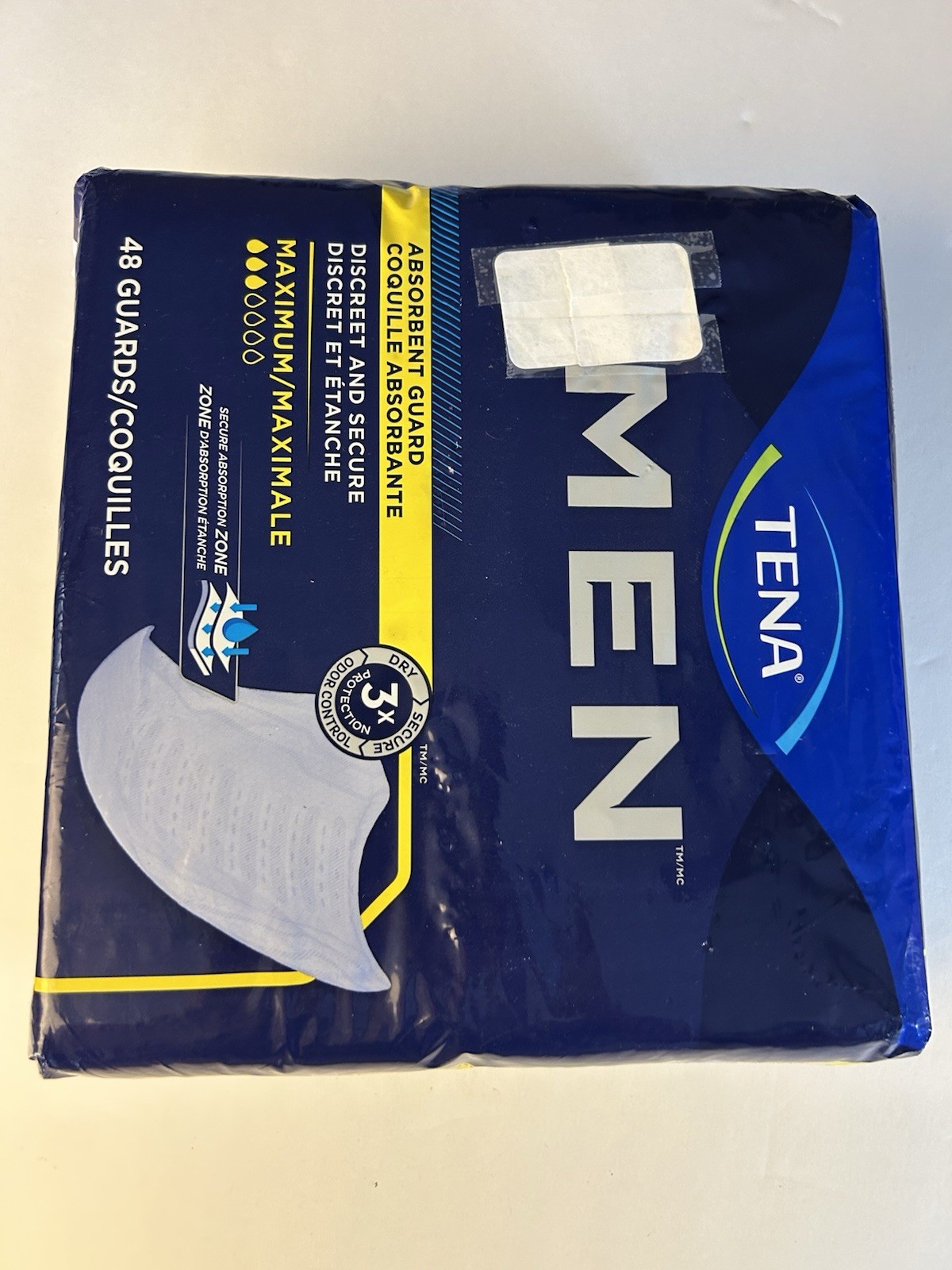 Tena Incontinence Guards for Men Moderate Absorbency 48 Count New Sealed