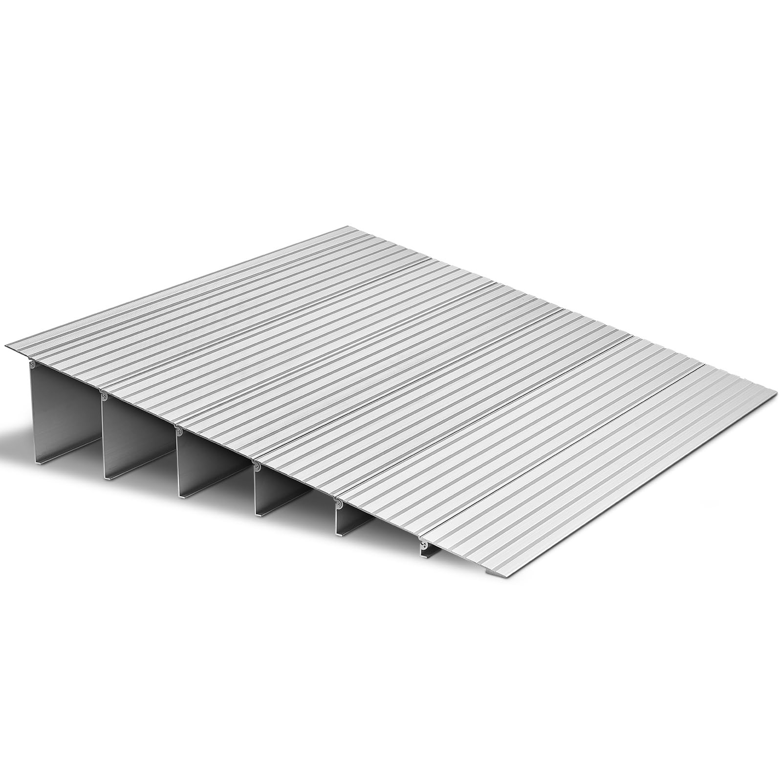 Vevor Door Threshold Ramp 6 Inch Rise Aluminum Alloy Threshold Ramp Rated 800